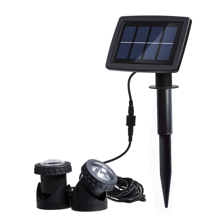 Lampa LED z dwoma głowicami, wodoodporna, słoneczna, podwodna, reflektor