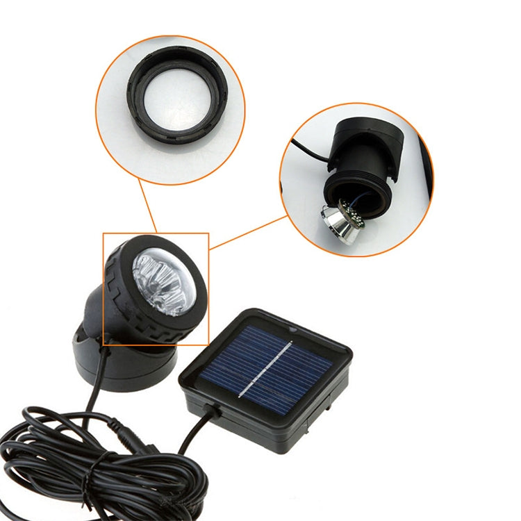 Lampa LED z dwoma głowicami, wodoodporna, słoneczna, podwodna, reflektor