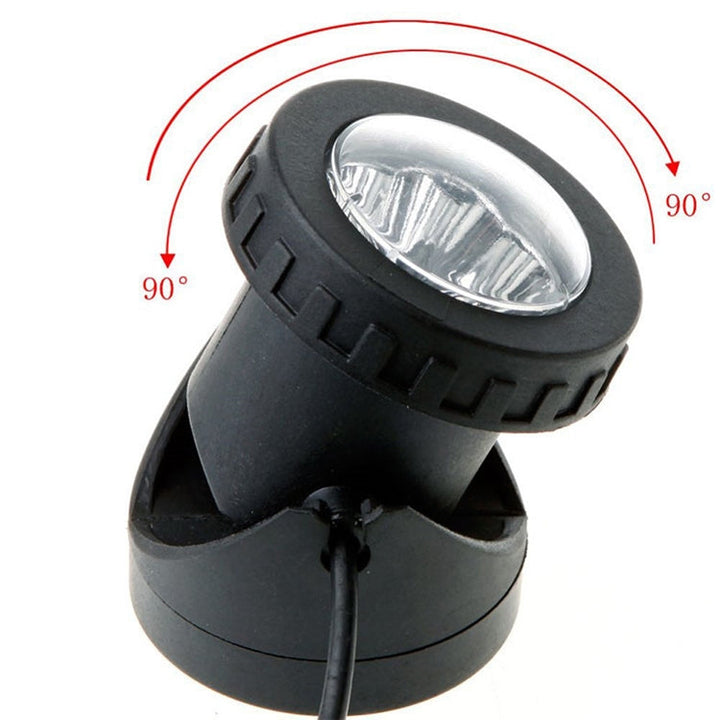 Lampa LED z dwoma głowicami, wodoodporna, słoneczna, podwodna, reflektor