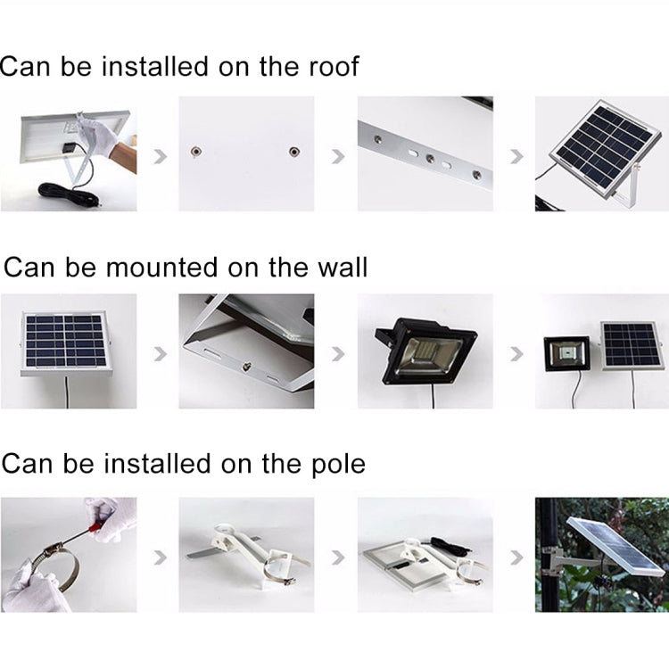 10W 100 LED IP67 Wodoodporna Lampa Solarno-LED z Pilotem