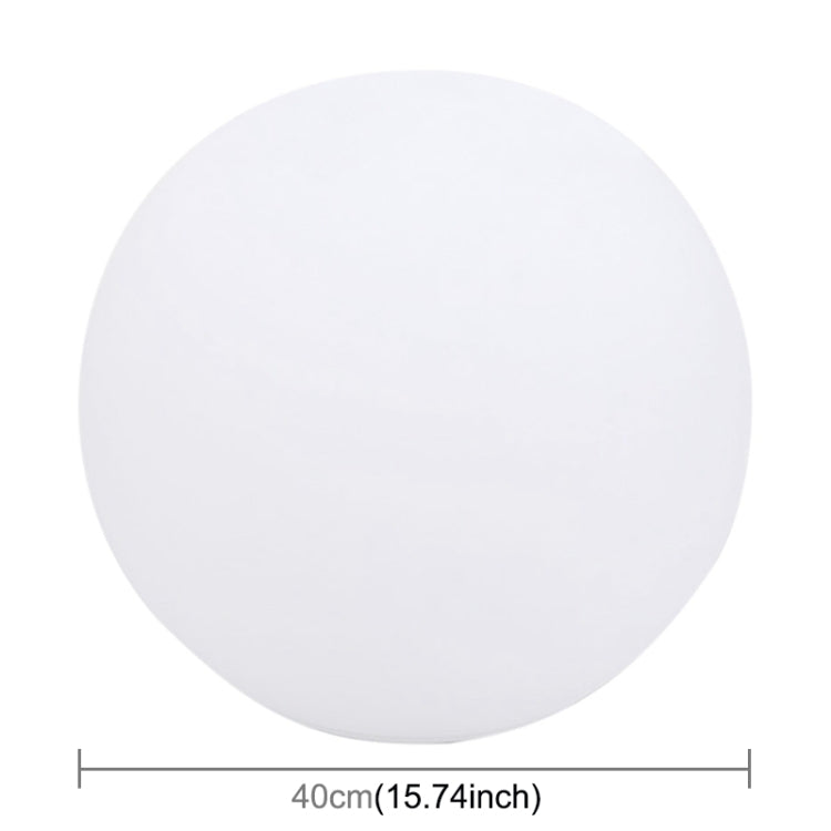 LEH-42321 40cm Okrągła Lampa Słoneczna, Pływająca Latarnia LED Zmienna Kolorystycznie z Panel Solarno-Monokrystalicznym 0.7W i Pilotem (Biała)