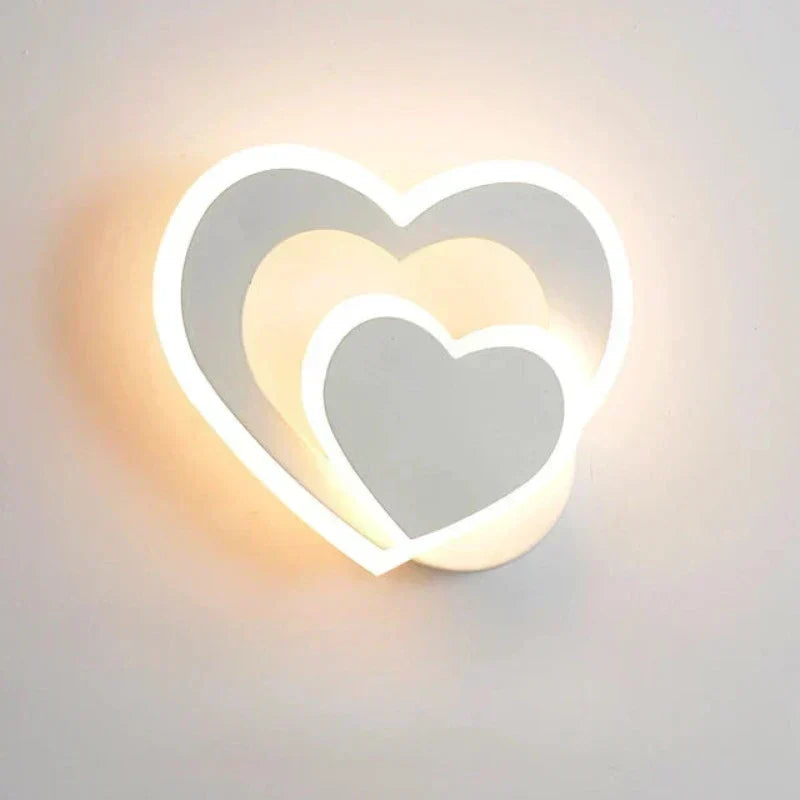 Lampa Ścienna w Kształcie Serca | Romantyczny Design | Łatwa Instalacja - AtmosLove