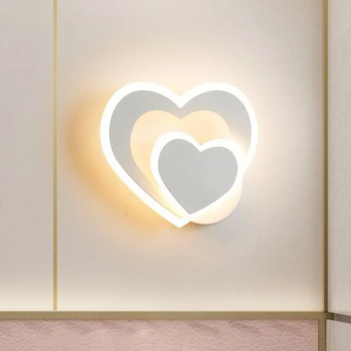 Lampa Ścienna w Kształcie Serca | Romantyczny Design | Łatwa Instalacja - AtmosLove
