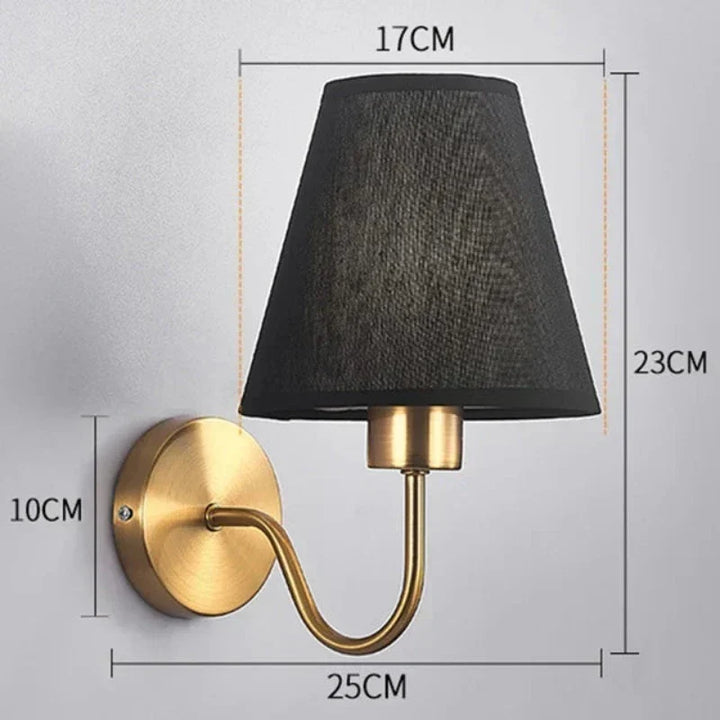 Lampa Ścienna z Tkaniny