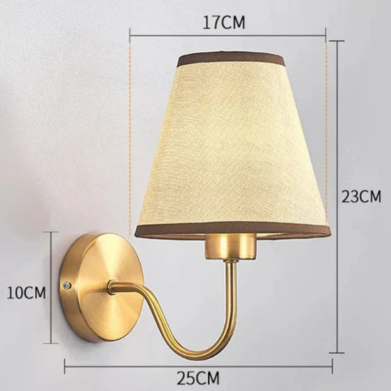 Lampa Ścienna z Tkaniny