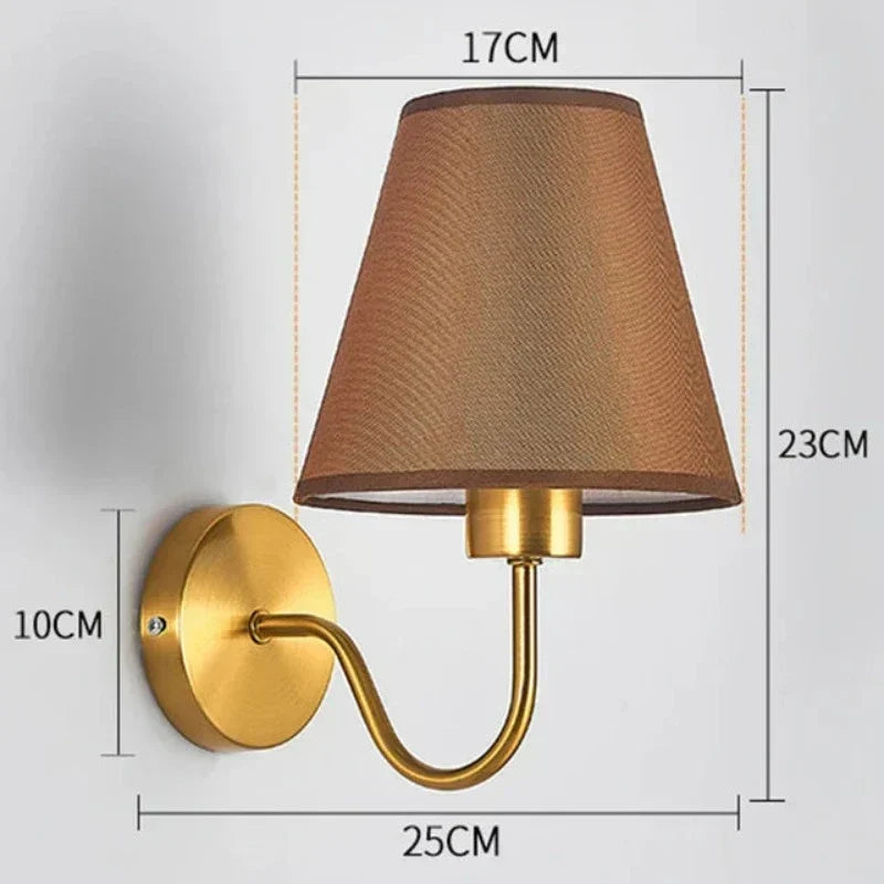 Lampa Ścienna z Tkaniny