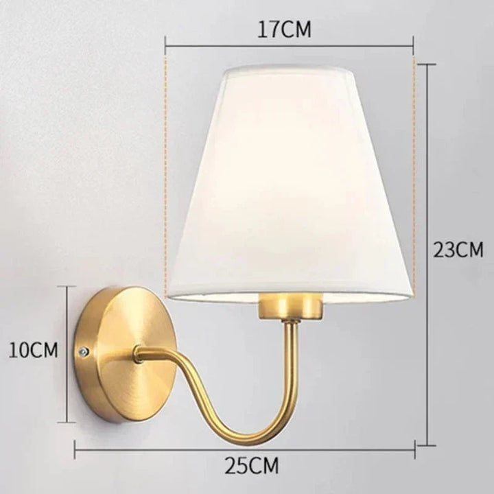 Lampa Ścienna z Tkaniny