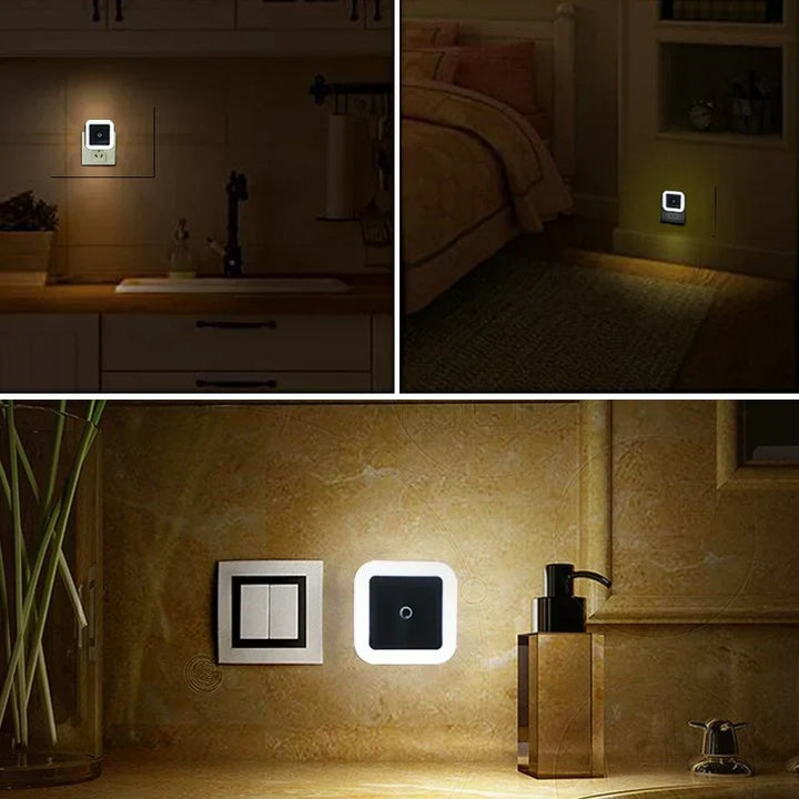Zestaw 2 Nocnych Lamp z Czujnikiem