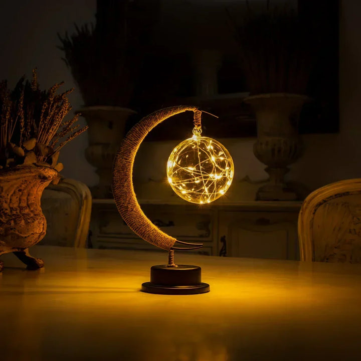 Lampa Księżycowa – Fajna, Czarująca Lampa Nocna | Sypialnie i Przestrzenie Życiowe