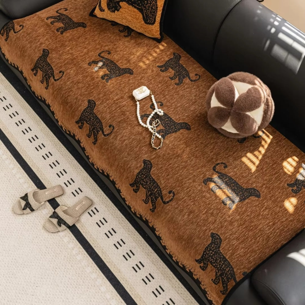 Pokrowiec na kanapę Lion Wavy Non-Slip