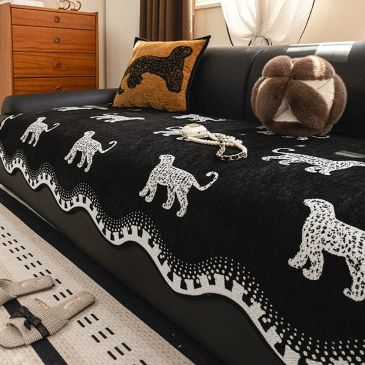 Pokrowiec na kanapę Lion Wavy Non-Slip