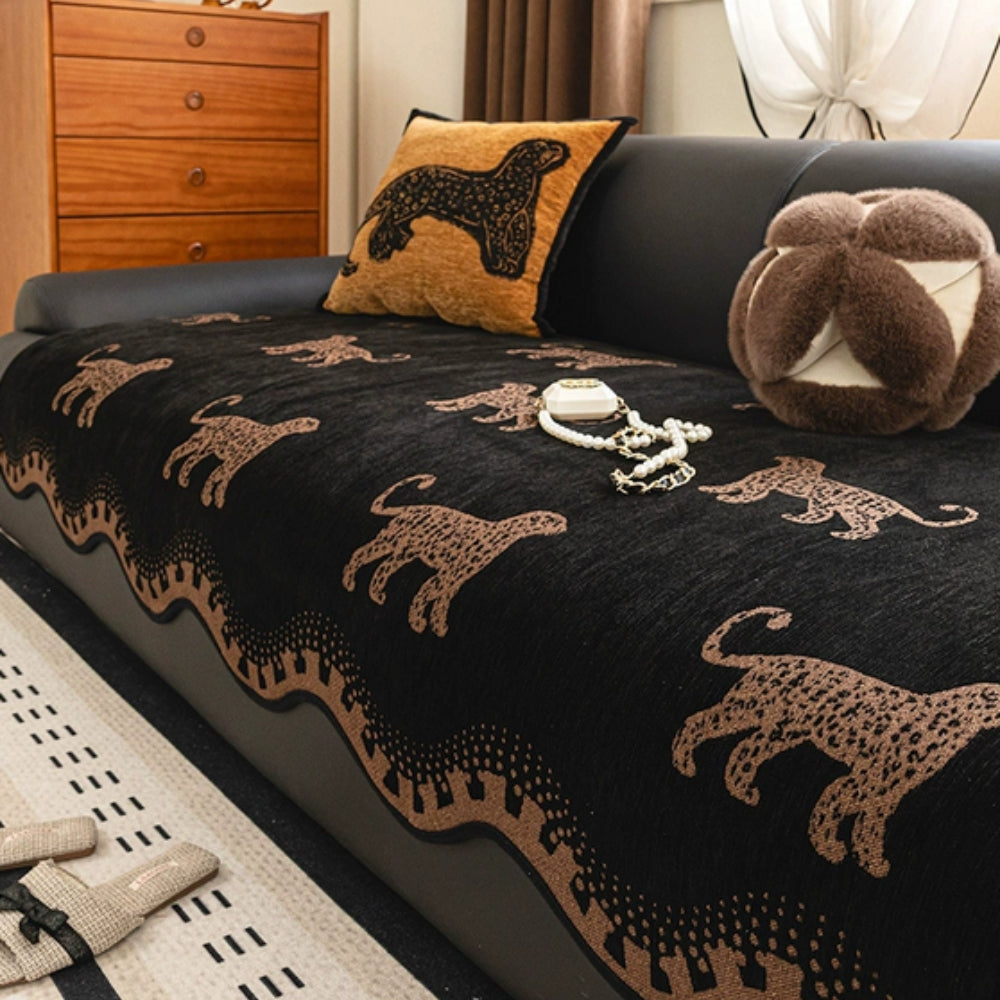 Pokrowiec na kanapę Lion Wavy Non-Slip