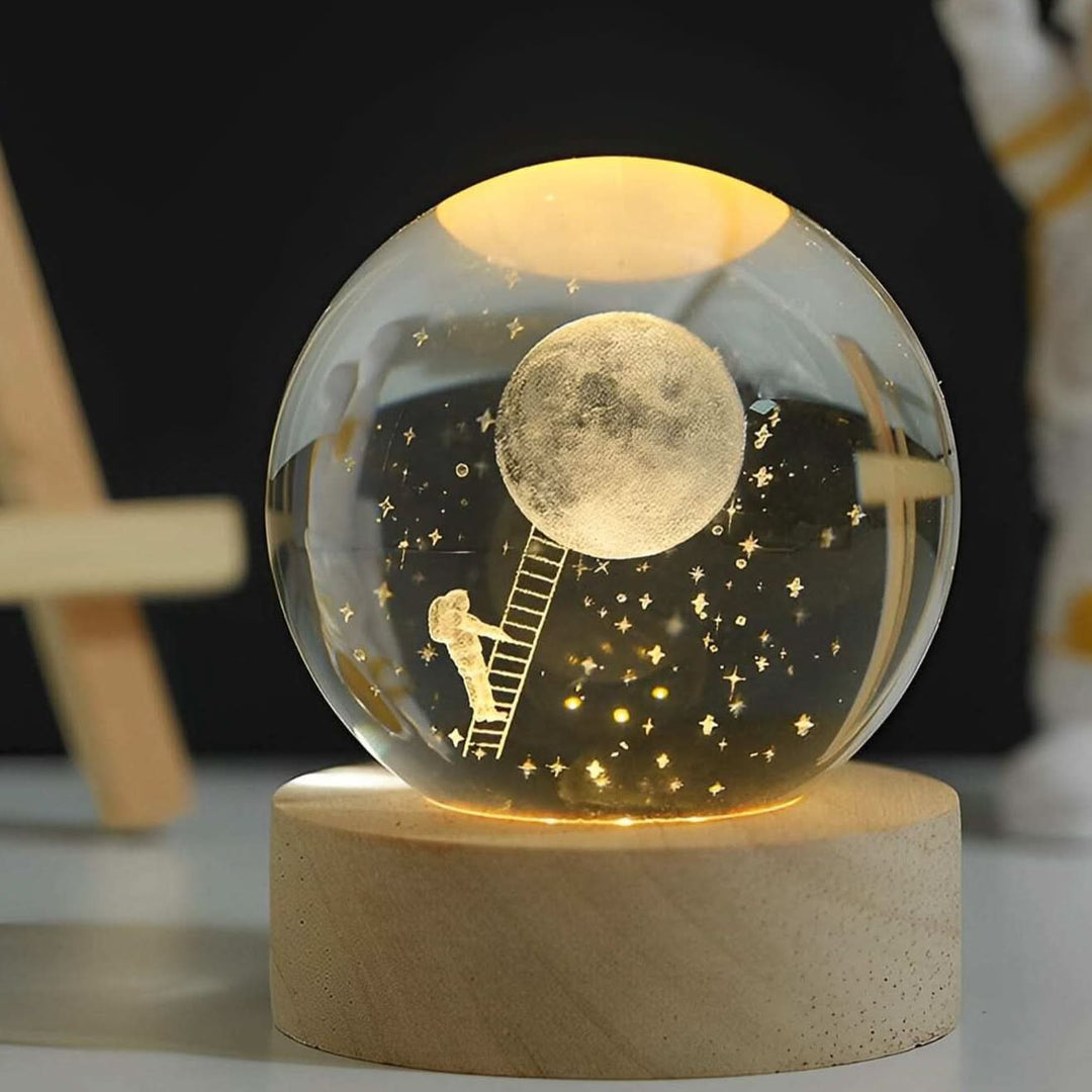 Luminous Crystal Ball LED Night Light Decor