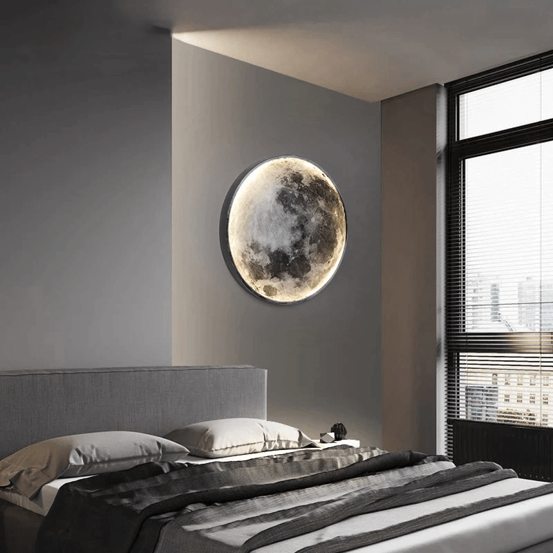 Lampa Księżycowa | Atmosferyczne Oświetlenie Ścienne | Wygodne Światło Nocne |