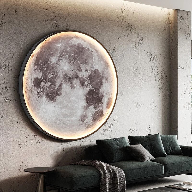Lampa Księżycowa | Atmosferyczne Oświetlenie Ścienne | Wygodne Światło Nocne |