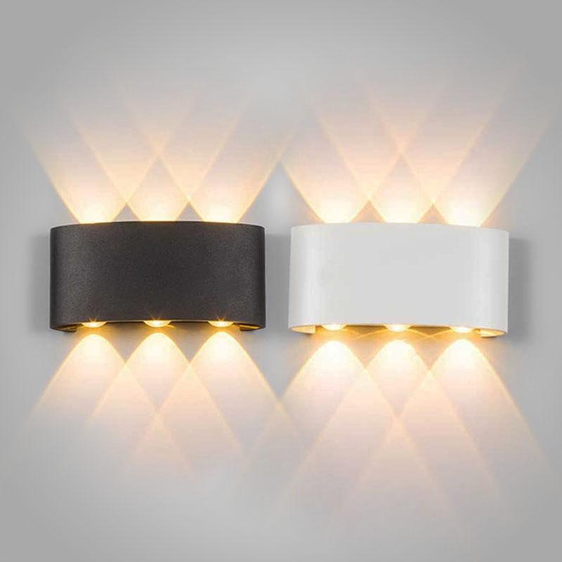 Nowoczesna Wodoodporna Lampa LED na Ścianę do Użytku Wewnętrznego i Zewnętrznego | Stylowe i Energooszczędne Oświetlenie