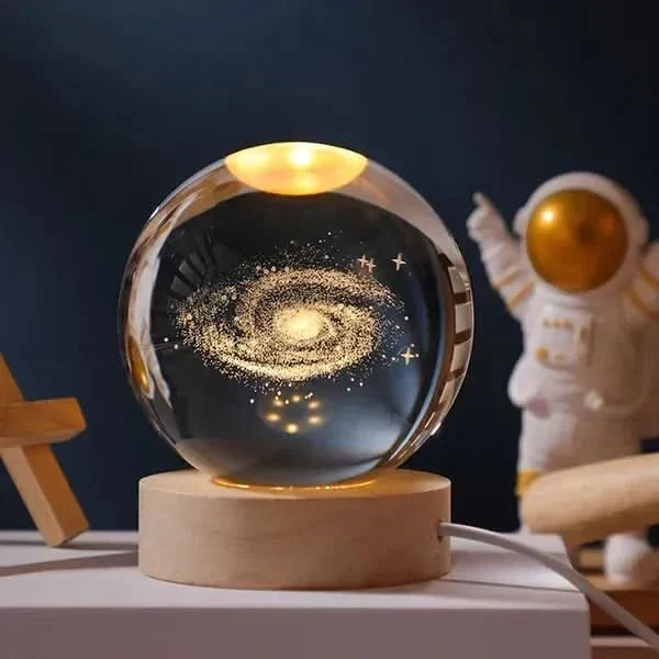 Luminous Crystal Ball LED Night Light Decor