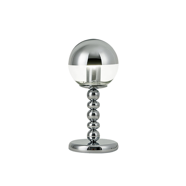 MirrorGlow – Minimalistyczna Lampa Stołowa w Chromie