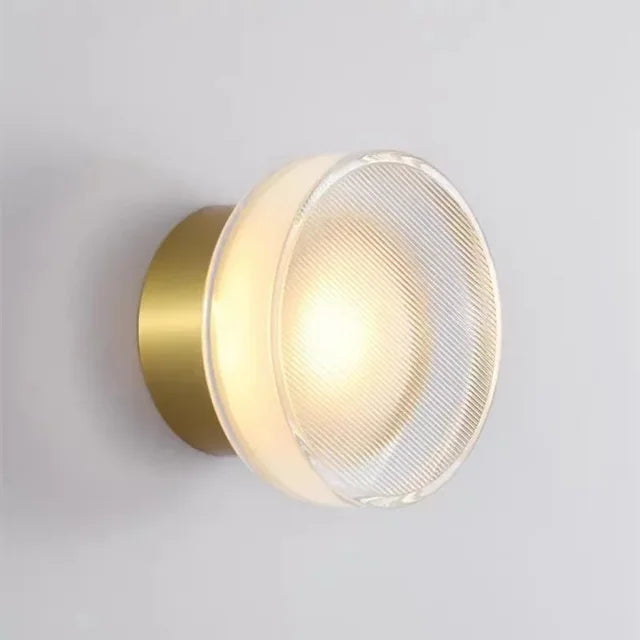 Nowoczesna okrągła lampa ścienna