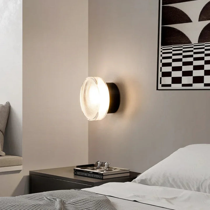 Nowoczesna okrągła lampa ścienna dla atmosferycznej elegancji