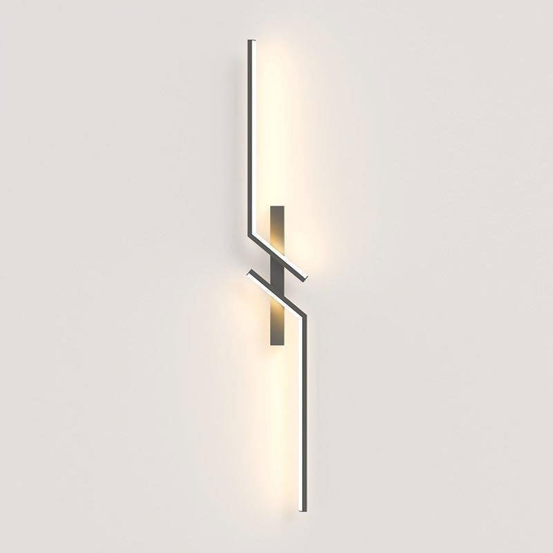 Kreatywna lampa ścienna LED z designem w paski | Nowoczesny design