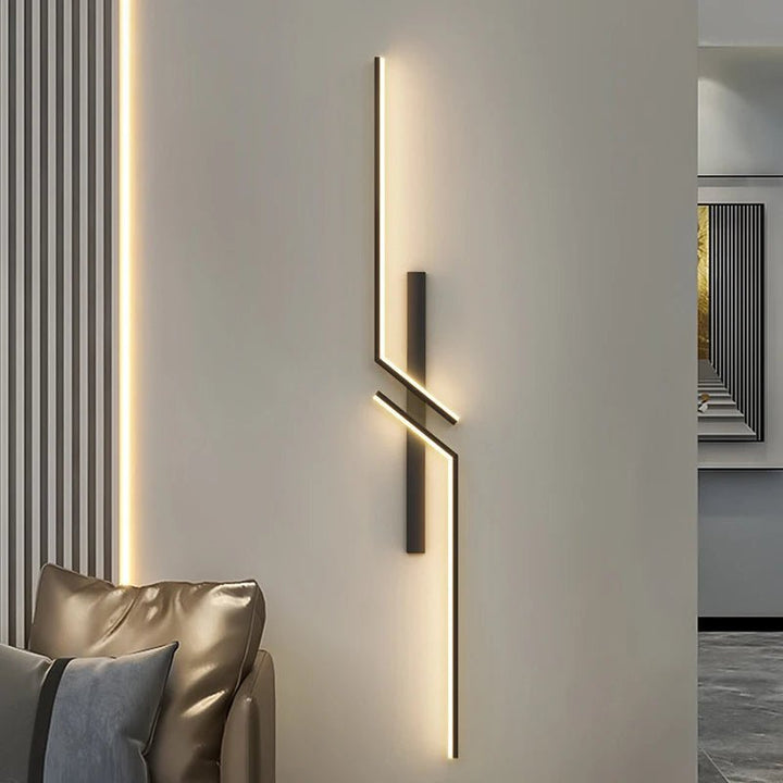 Kreatywna lampa ścienna LED z designem w paski | Nowoczesny design