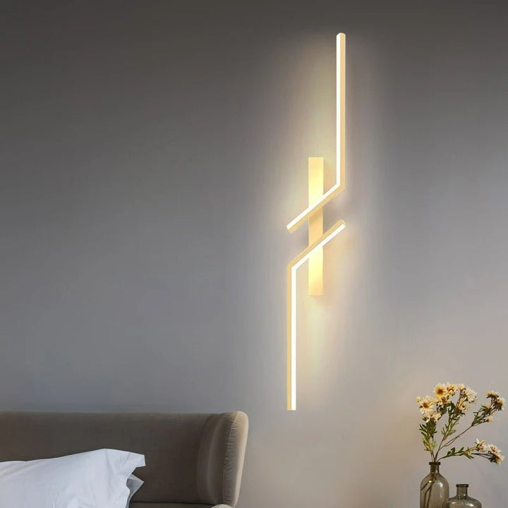 Kreatywna lampa ścienna LED z designem w paski | Nowoczesny design