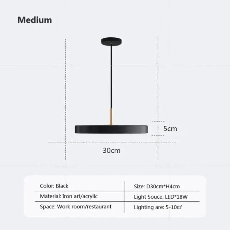 Lampa Wisząca Slim Disc