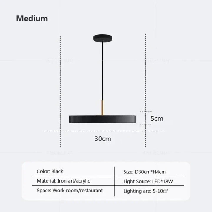 Lampa Wisząca Slim Disc