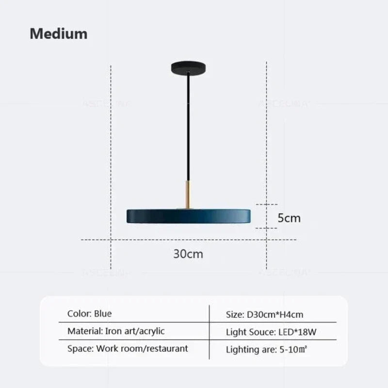 Lampa Wisząca Slim Disc