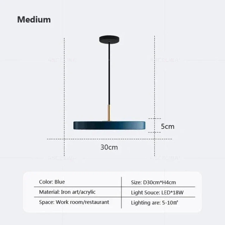 Lampa Wisząca Slim Disc