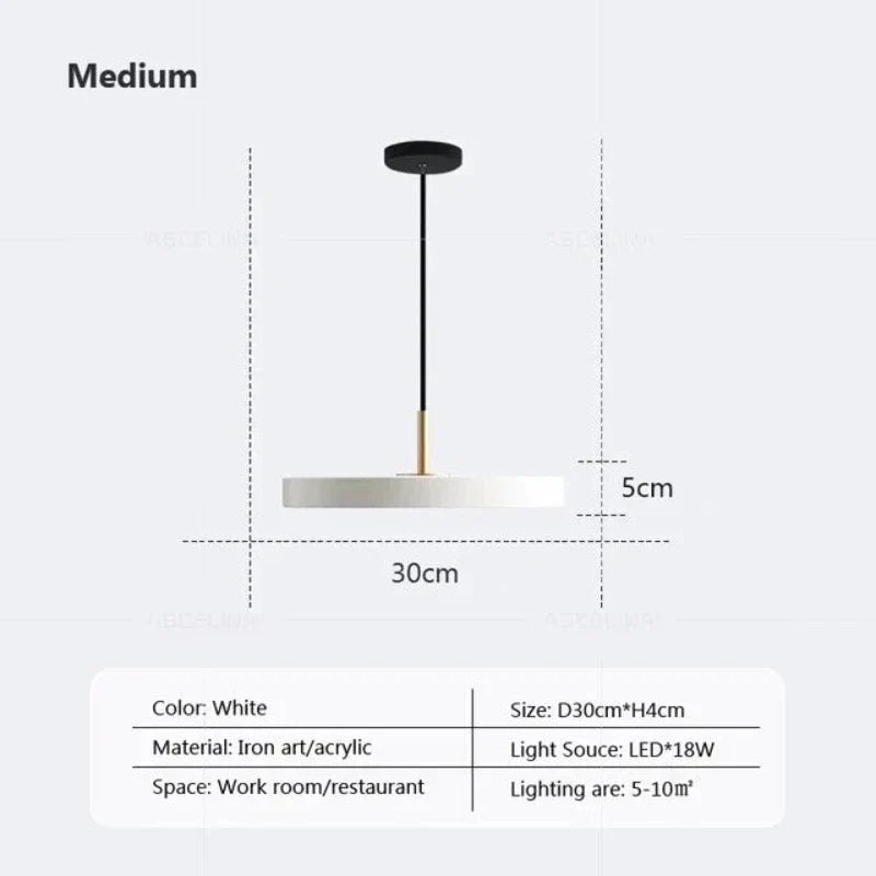 Lampa Wisząca Slim Disc