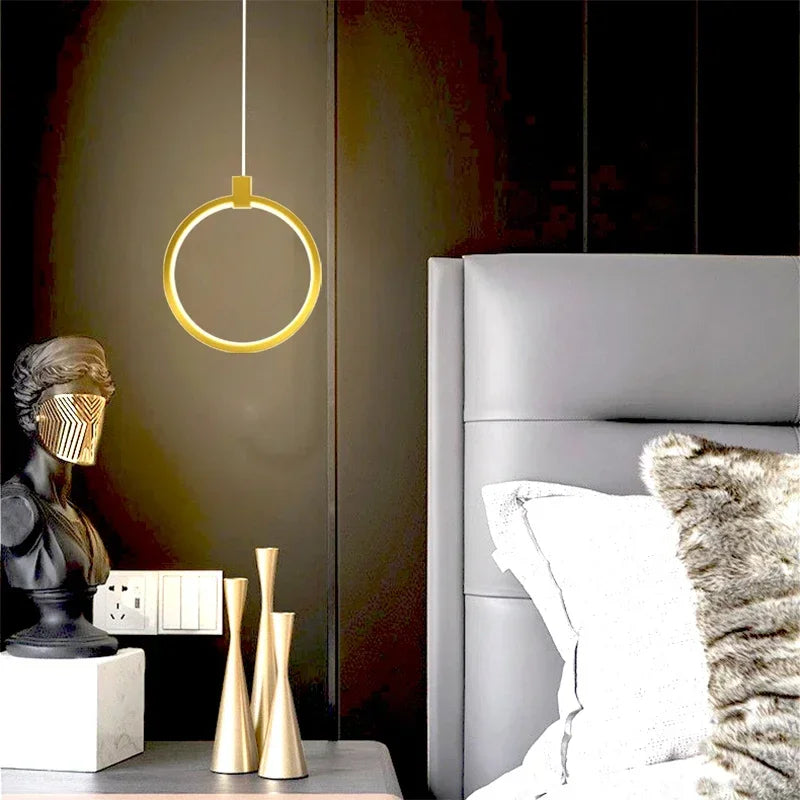 Elegancka Lampa Wisząca z Podwójnym Pierścieniem | DuoGlow