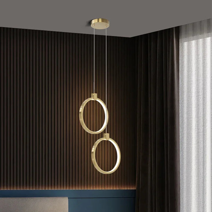 Elegancka Lampa Wisząca z Podwójnym Pierścieniem | DuoGlow