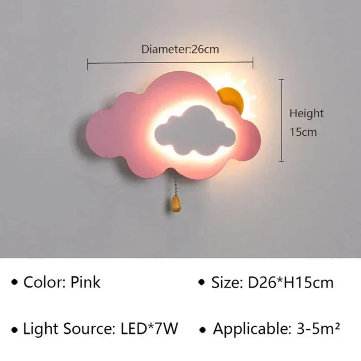 Lampa ścienna LED do pokoi dziecięcych i korytarzy