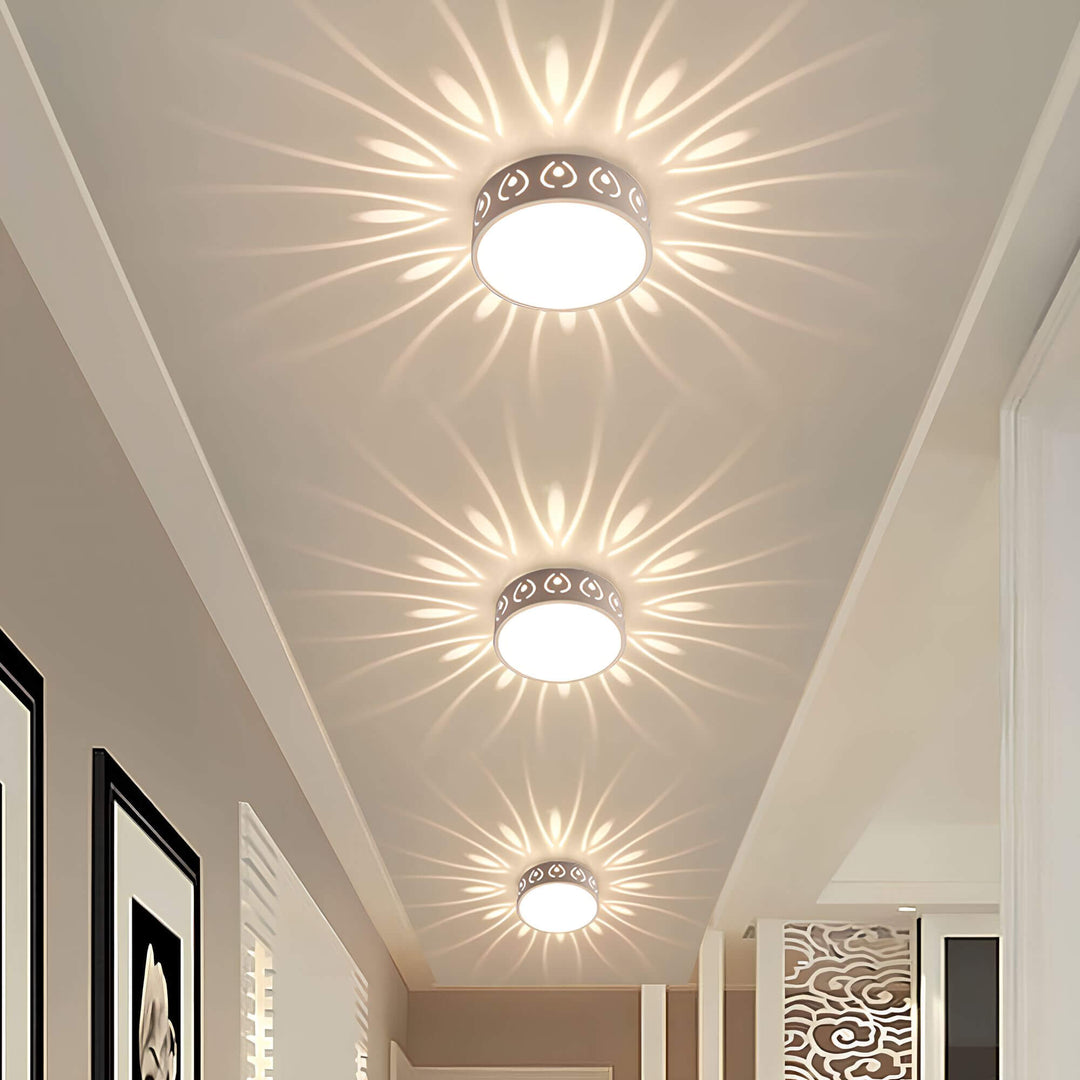 Nowoczesna lampa sufitowa LED - do wejścia, korytarza i balkonu