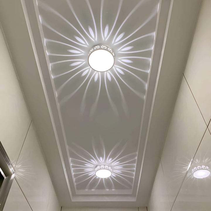 Nowoczesna lampa sufitowa LED - do wejścia, korytarza i balkonu
