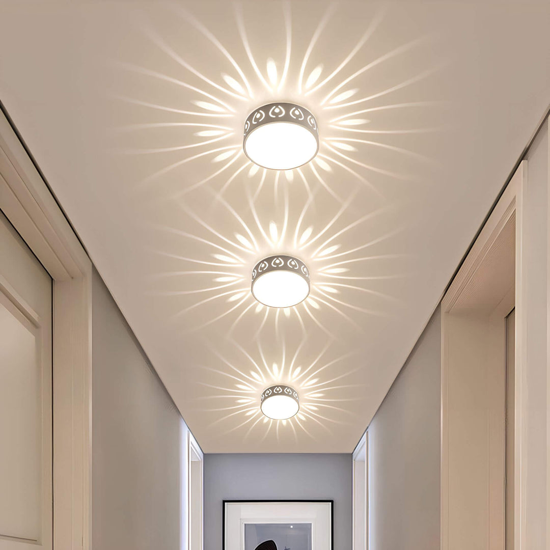 Nowoczesna lampa sufitowa LED - do wejścia, korytarza i balkonu