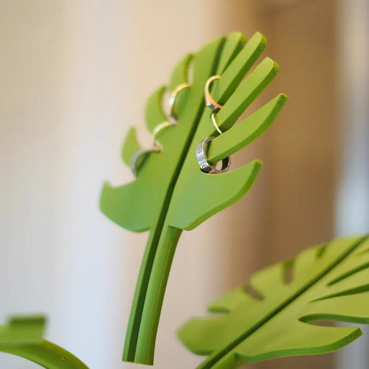 Organizer Łazienkowy Montowany na Lusterku Monstera - Oszczędzający Miejsce z Stylowym Designem