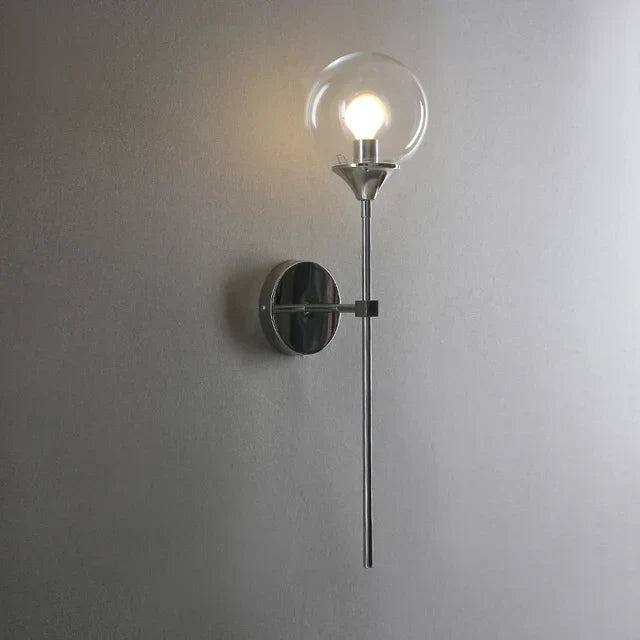 Lampa Ścienna Skandynawska Nowoczesna Szklana