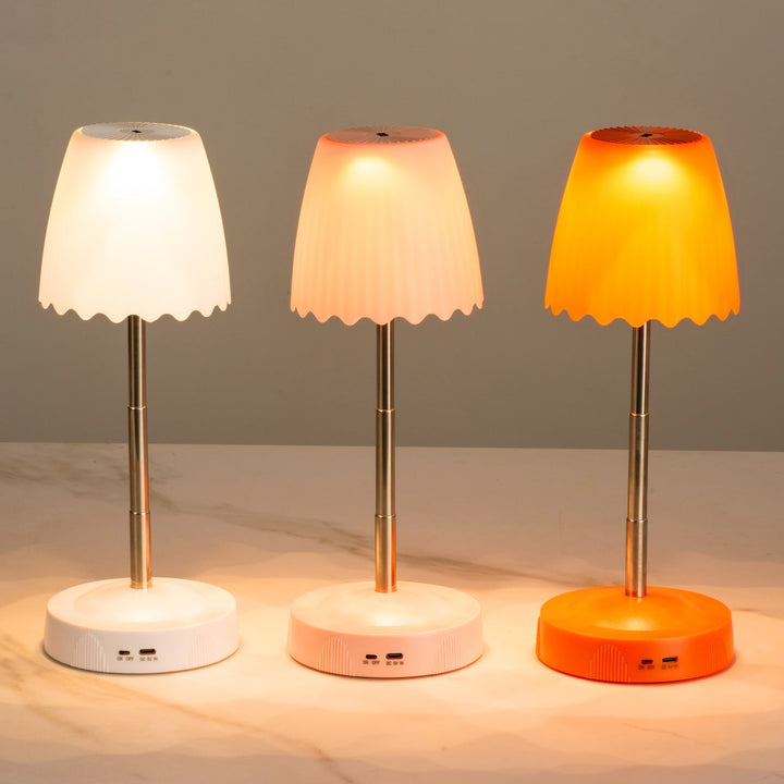 Wiralna Lampa Nocna z Bezprzewodowym Ładowaniem, Kreatywna Lampa Atmosferyczna na Nocny Stolik