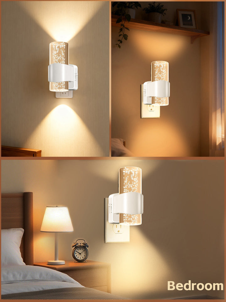 LED Czujnik Nocna Lampa Stepless Dimming Oświetlenie Ścienne Korytarza