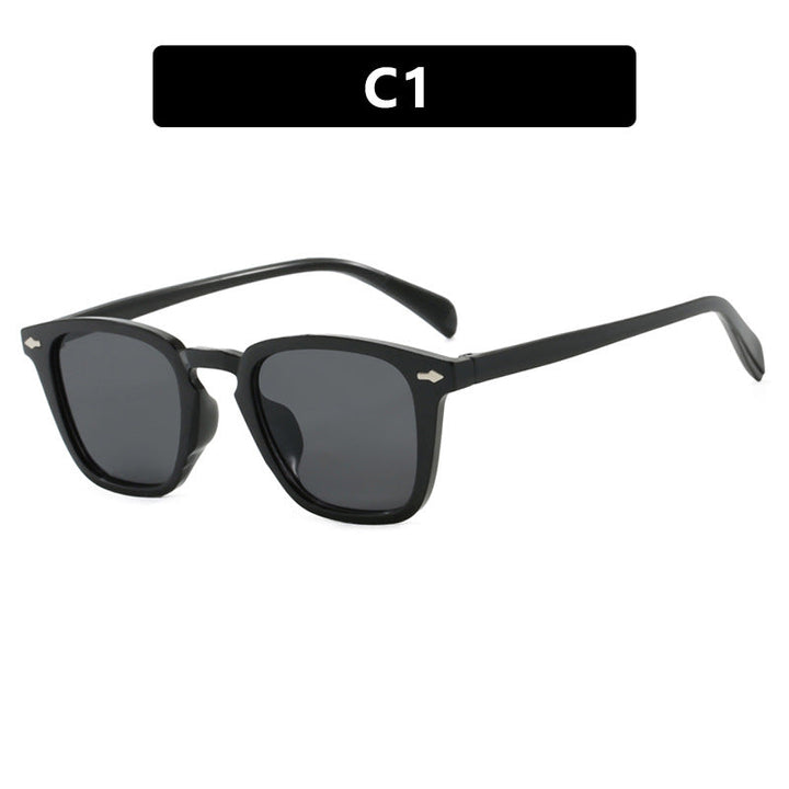 Nowoczesne kwadratowe okulary przeciwsłoneczne damskie z lustrzanym filtrem UV