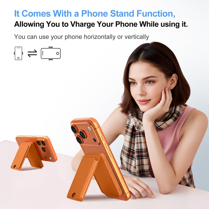 Etui na smartfon z wbudowanym slotem na karty i stojakiem