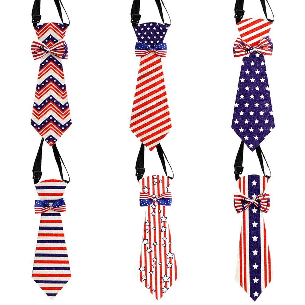 Uniseksowna dekoracyjna muszka dla zwierząt z regulowanym kołnierzykiem i akcentem w postaci kokardy