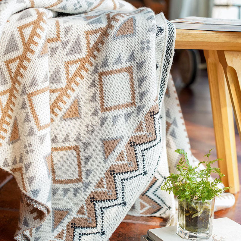 Boho Navajo Koc Słoneczny