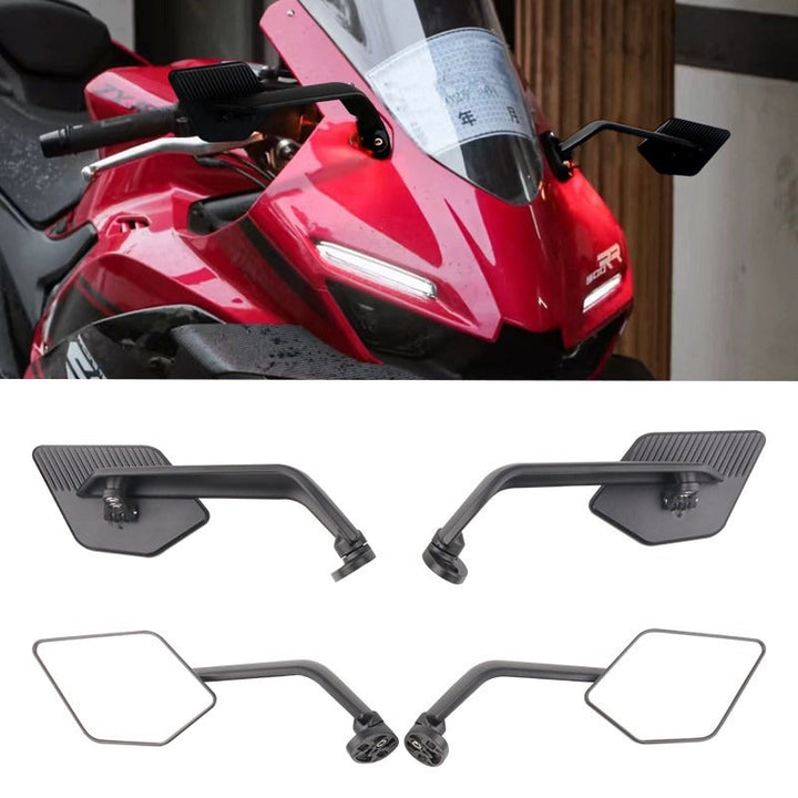 Regulowane Lusterko Motocyklowe z Solidnym Systemem Montażu