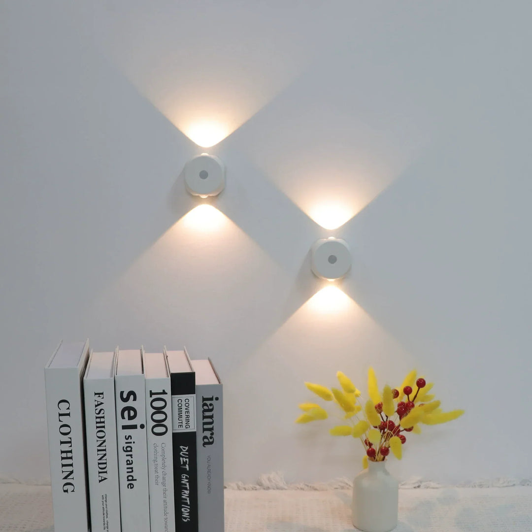 Ładowana Lampa Nocna Inteligentna z Czujnikiem Ruchu Lampa Ścienna do Sypialni Wejścia Schodów Korytarza LED