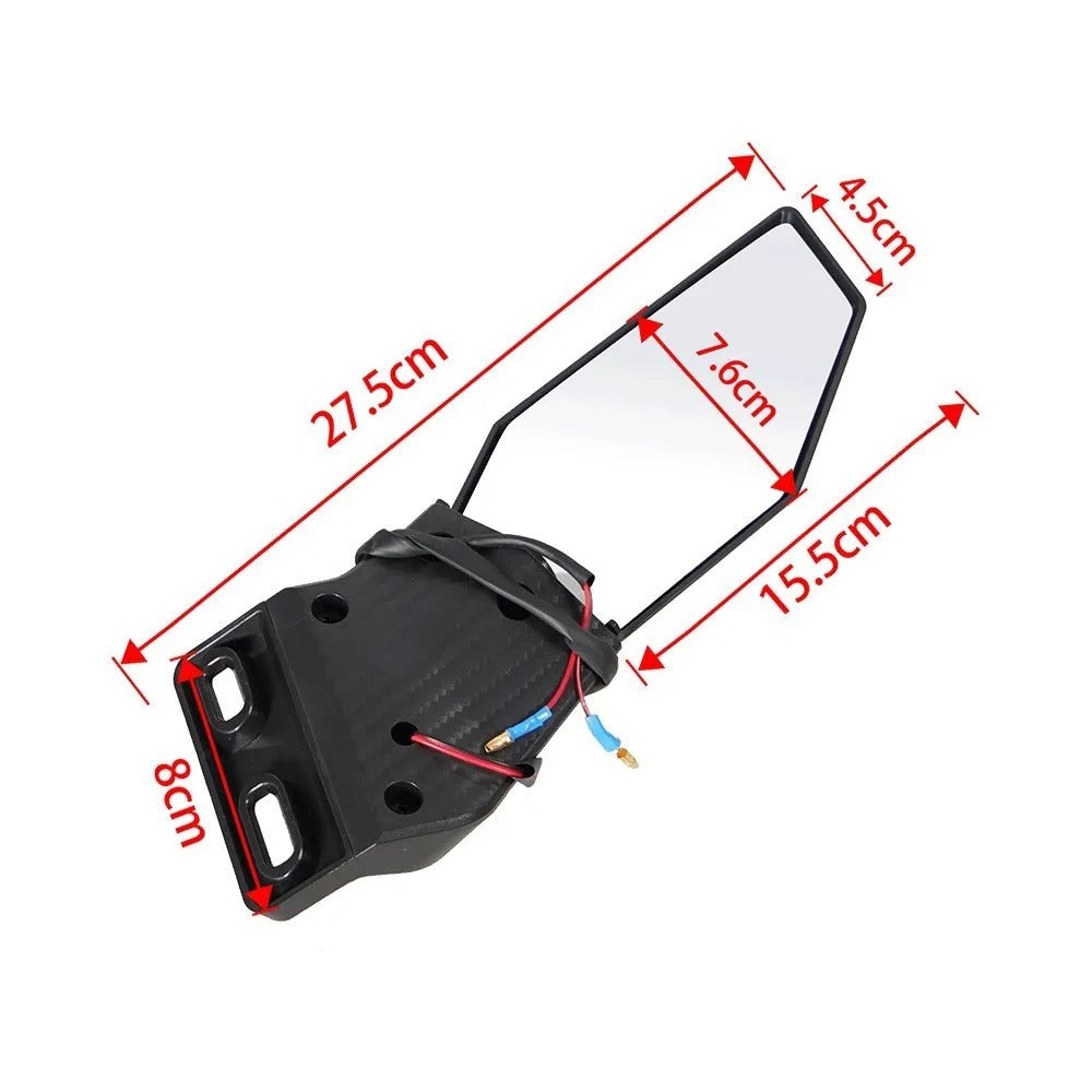Zestaw lusterek motocyklowych zintegrowanych z sygnalizacją LED