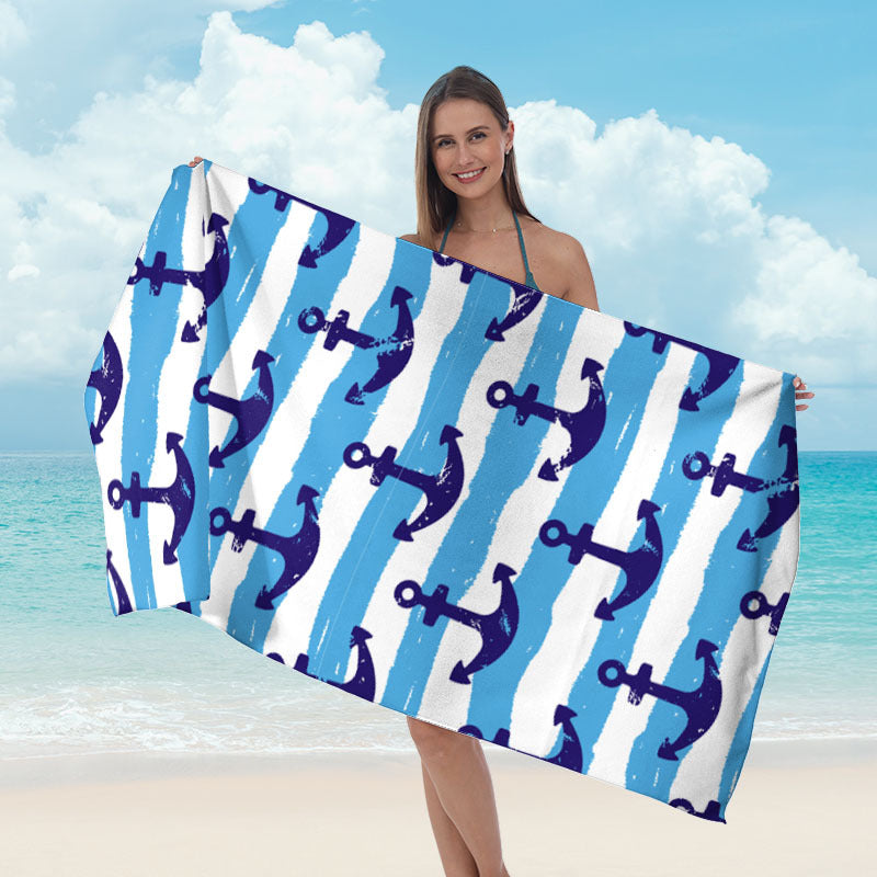 Ręcznik plażowy z lustrzanym wzorem mandali